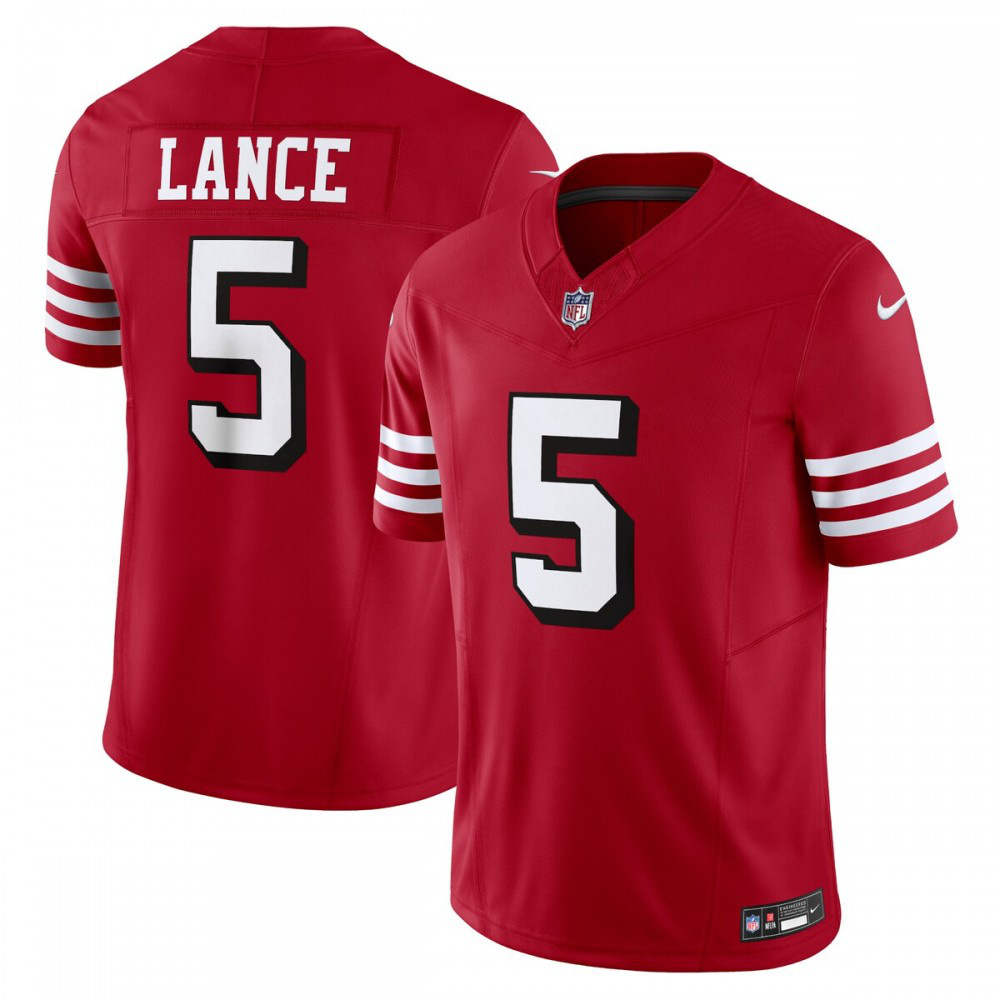 Trey Lance San Francisco 49ers Nike Vapor F.U.S.E. Limited Alternate 1 Jersey - Scarlet-GridironStore